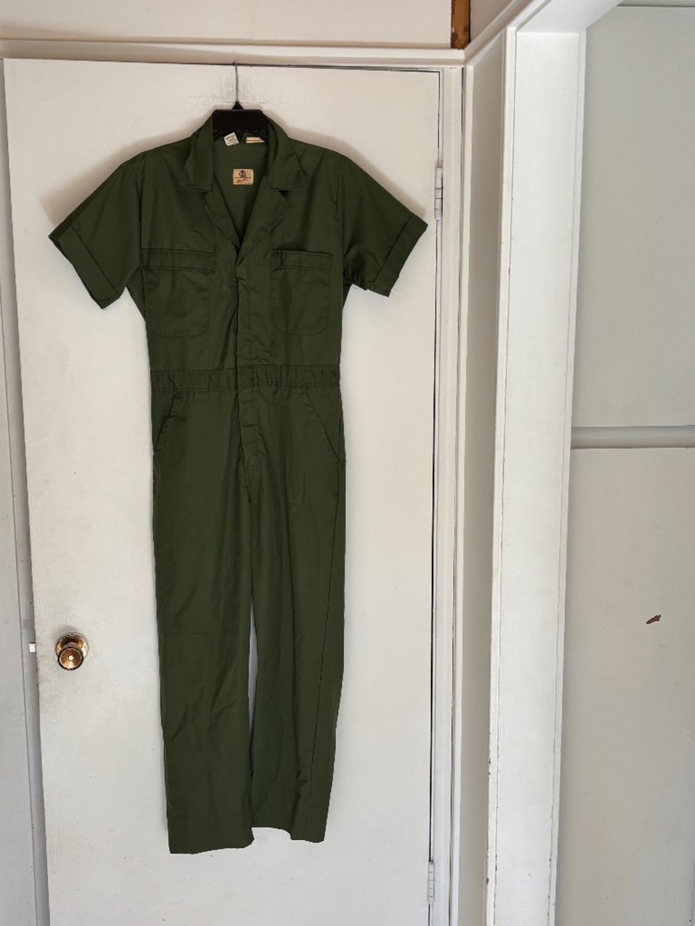 Vintage Big Ben Wrangler Coveralls Army Green Size Small